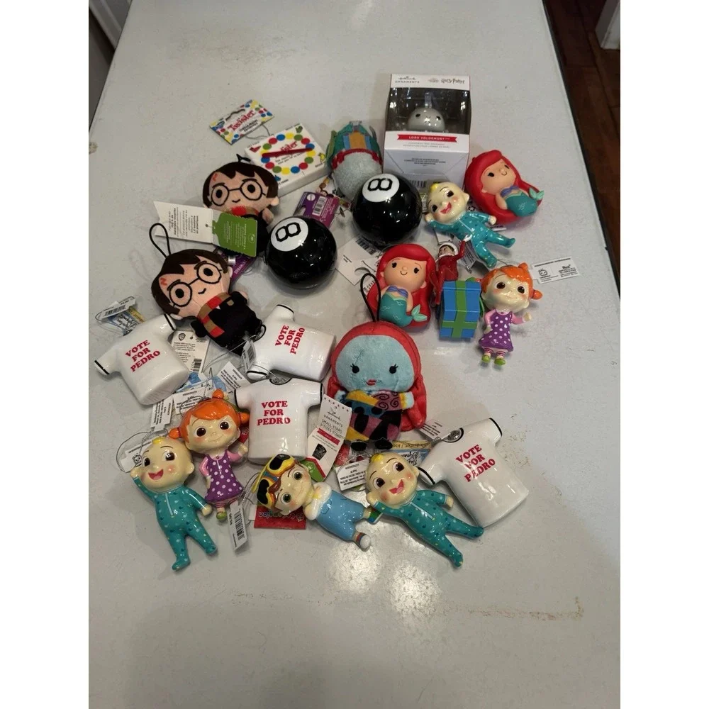 Lot Of 21 NEW Hasbro Hallmark Christmas Tree Ornament Harry Potter Mermaid‎ Ect